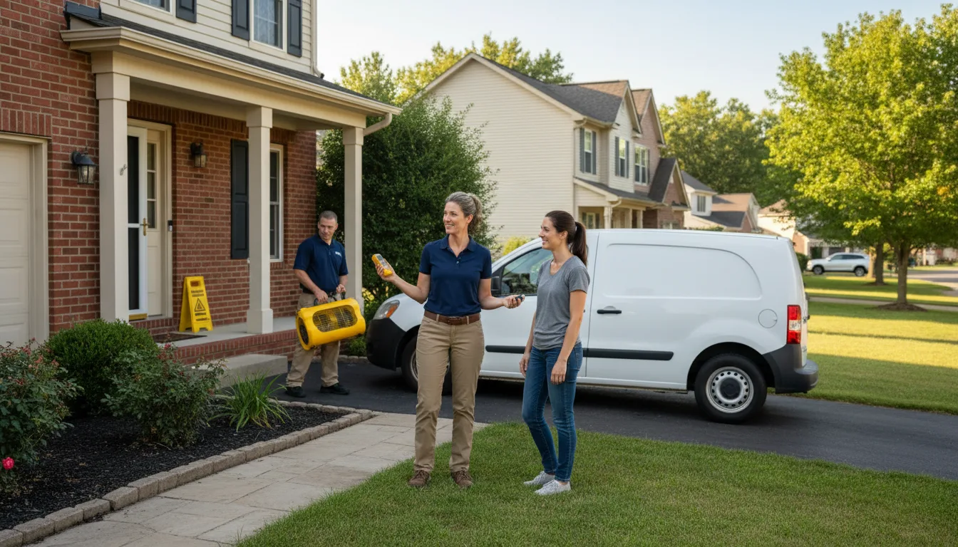 Residential water damage restoration in Bouse, AZ